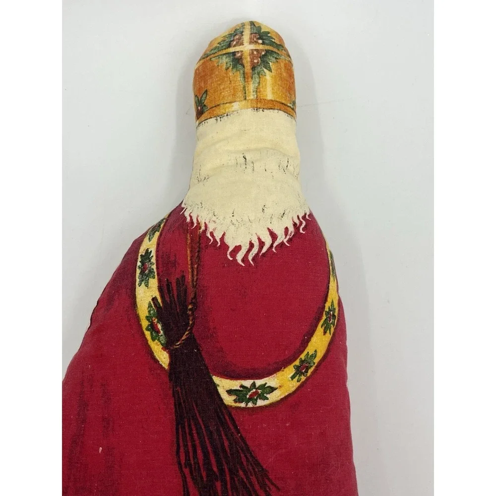 Vintage 1976 Dutch Sinterklaas Santa Pillow By Hudson Talbot The Toy Works 14 in